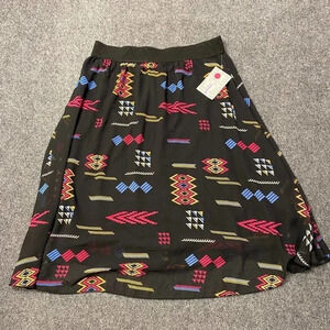 NEW LuLaRoe Womens Tribal Print Elastic Waist A Line Skirt Large